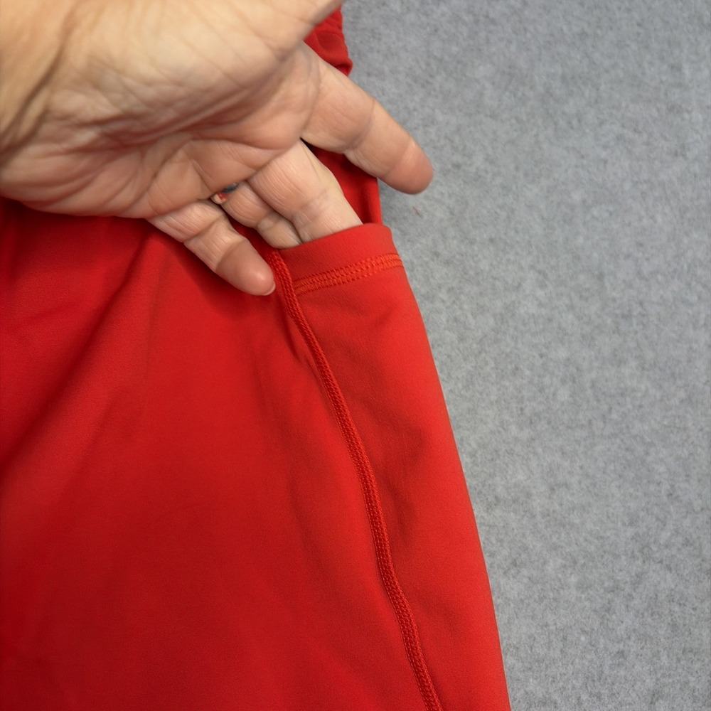 Blogilates Ruched Waist Leggings in Red High Waisted Side Pockets - XL - Picture 9 of 9